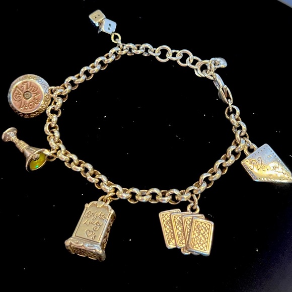 Brighton Silver Las Vegas Charm Bracelet - Picture 1 of 6